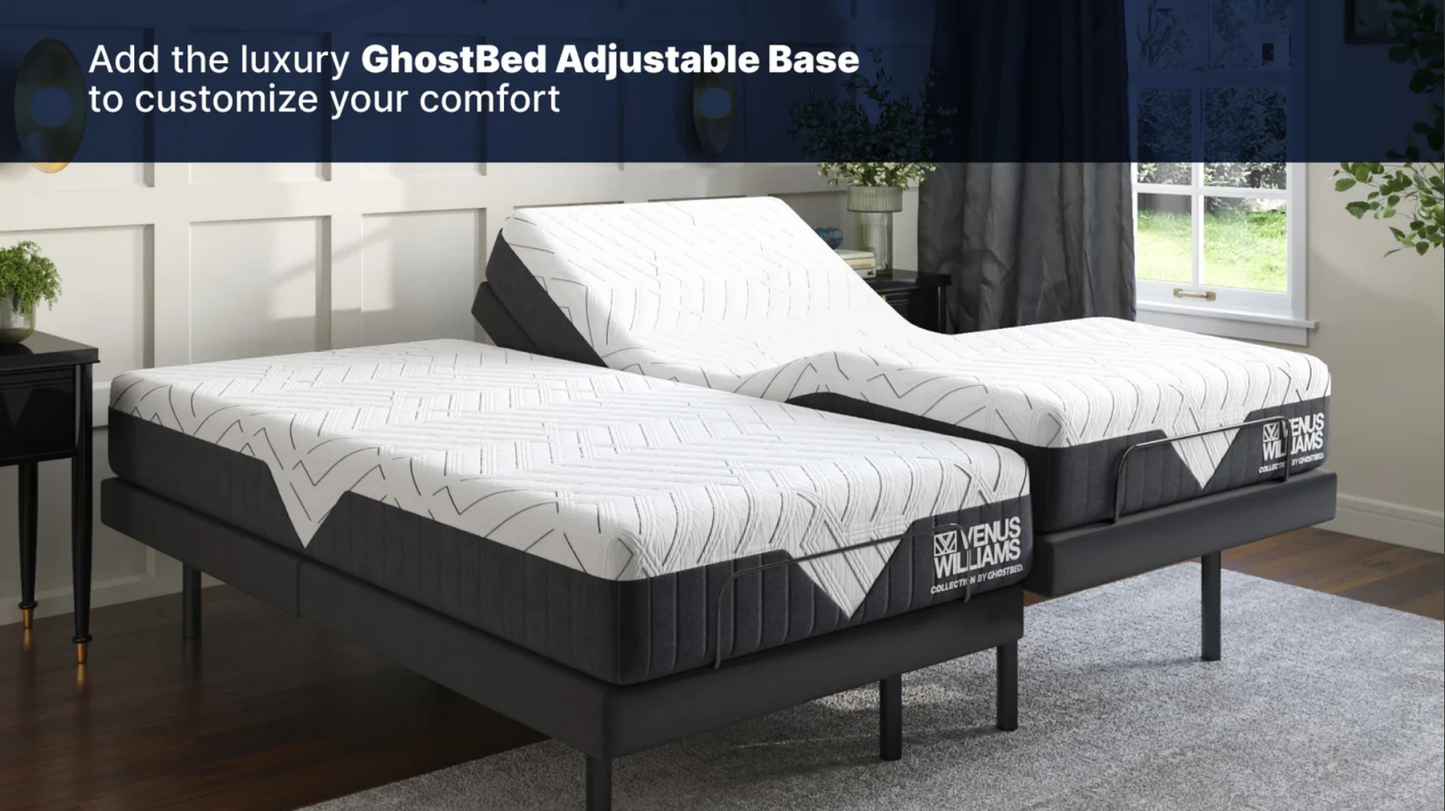 Adjustable‑base compatible 12‑inch GhostBed Legend mattress