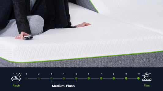 Medium-plush 12-inch hybrid mattress for spinal alignment and pressure relief