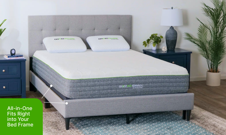 GhostBed All-in-One Foundation Platform Bed