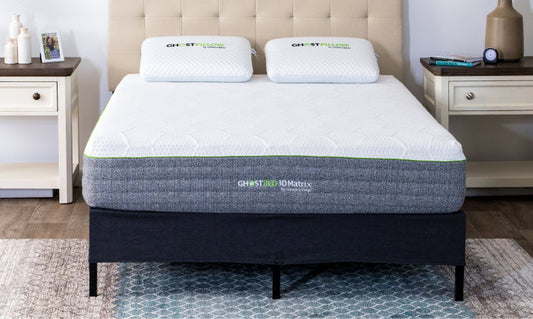 GhostBed All‑in‑One Foundation metal frame box spring replacement 14 inch base