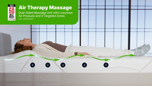 GhostBed Massage Hybrid gel memory foam and GhostFlex transition layers with pocketed coils