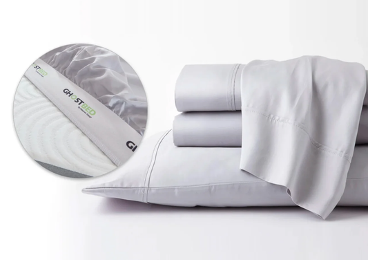 GhostBed GhostSheets – Cooling Supima Cotton & TENCEL™ Sheets with Deep Pocket Fit. cooling_sheet